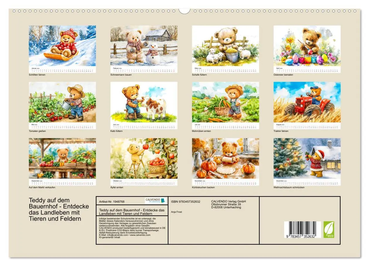 Bild: 9783457352632 | Teddy auf dem Bauernhof - Entdecke das Landleben mit Tieren und...