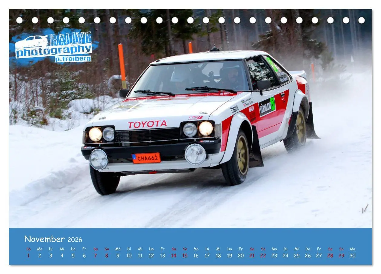 Bild: 9783457732632 | WRC Schweden White Open 2026 (Tischkalender 2026 DIN A5 quer),...