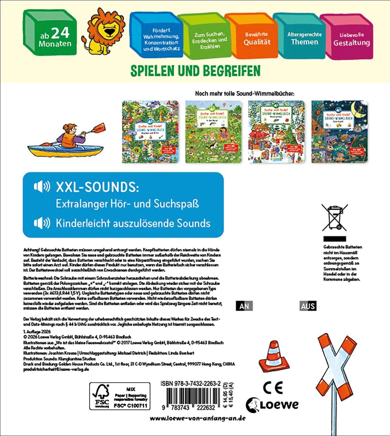 Bild: 9783743222632 | Suche und finde! Sound-Wimmelbuch - Feuerwehr | Joachim Krause | Buch