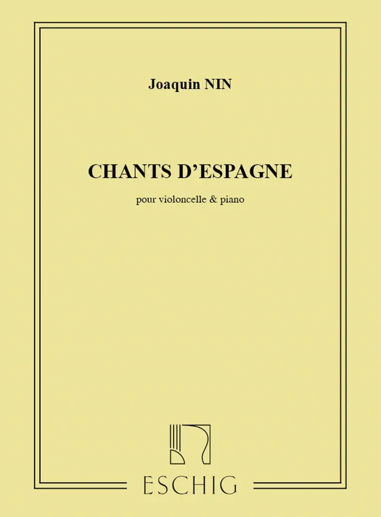 Chants D'Espagne Vlc-Piano