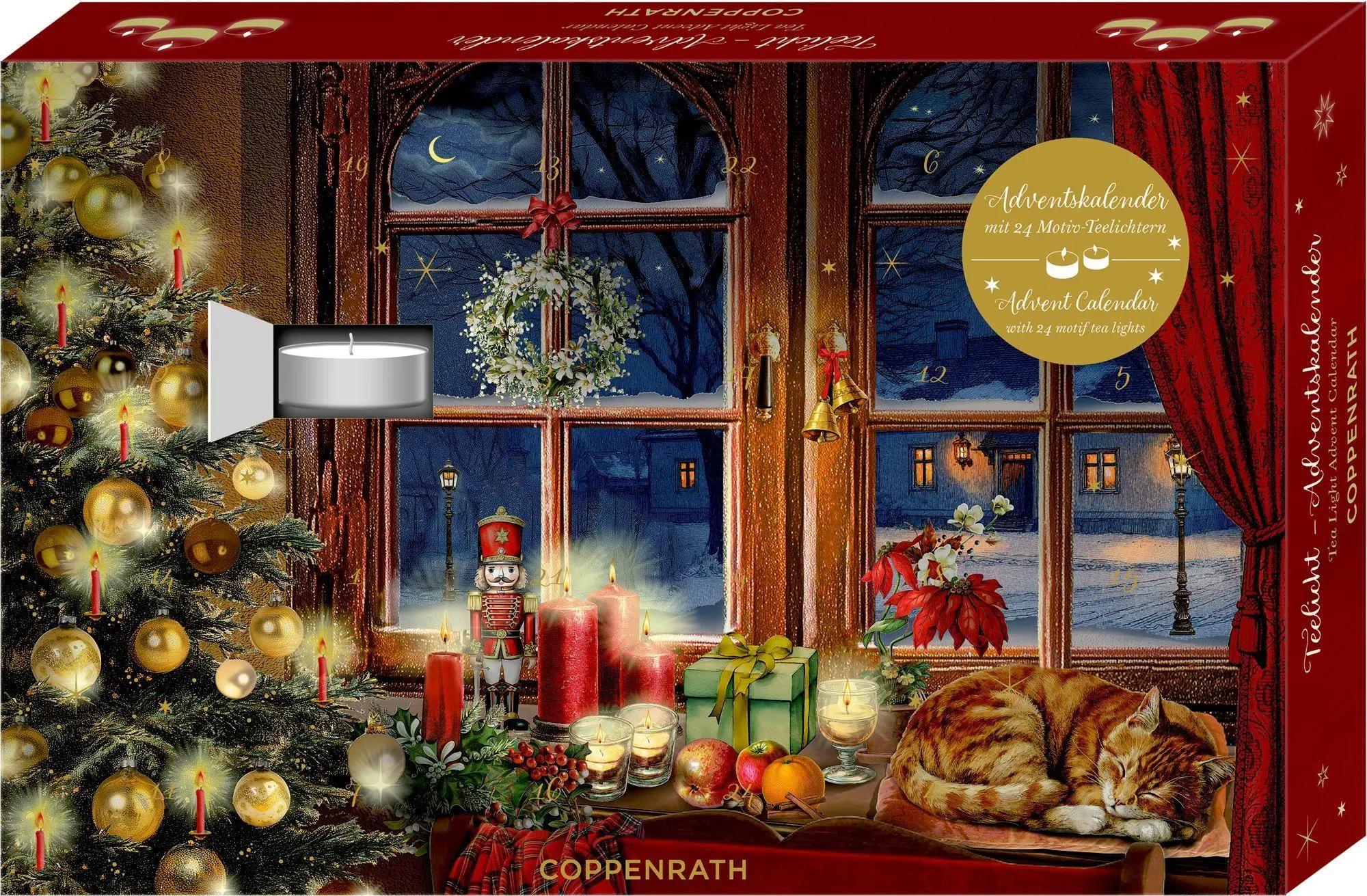 Cover: 4050003972732 | Teelicht-Adventskalender - Advent, Advent, ein Lichtlein brennt | 1 S.