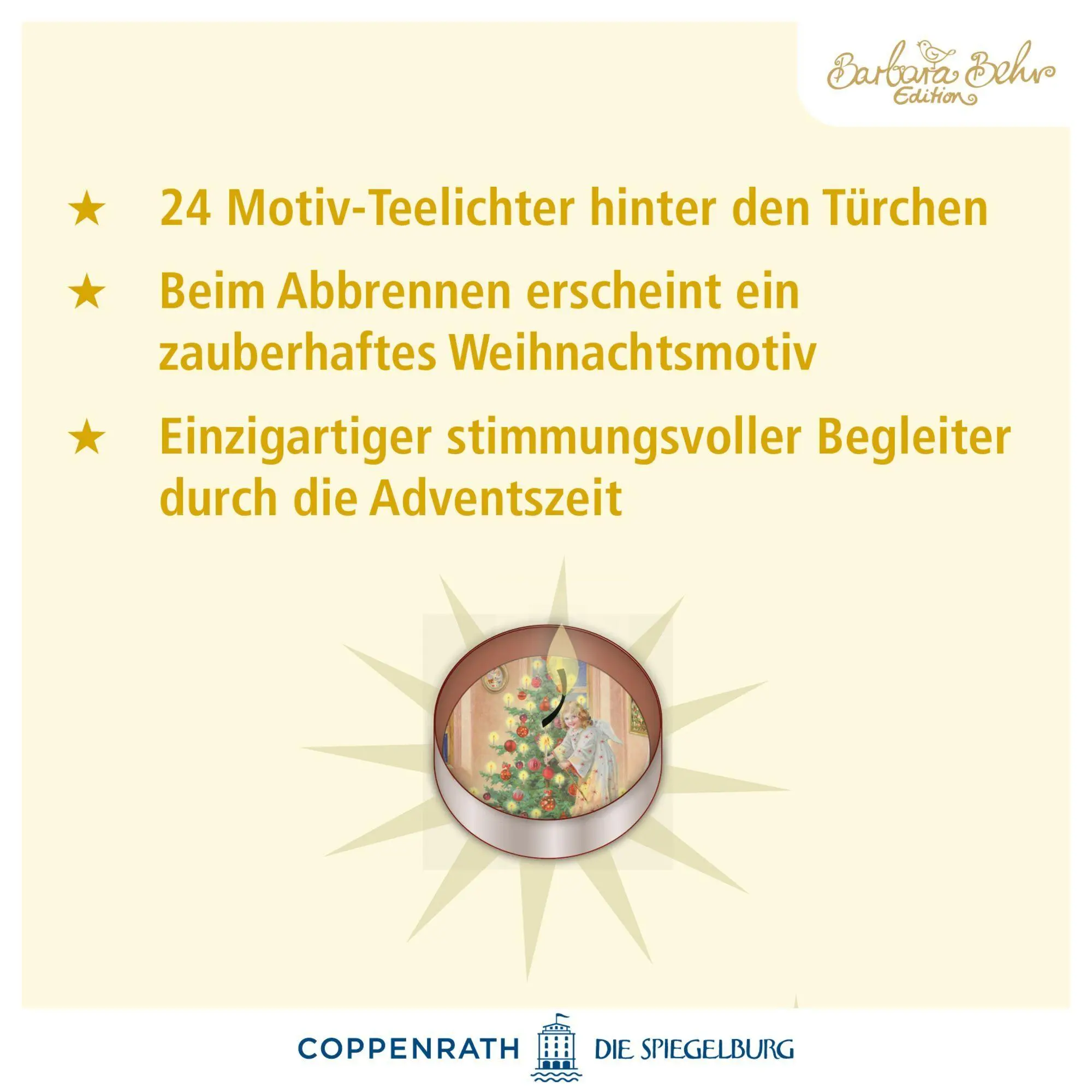 Bild: 4050003972732 | Teelicht-Adventskalender - Advent, Advent, ein Lichtlein brennt | 1 S.