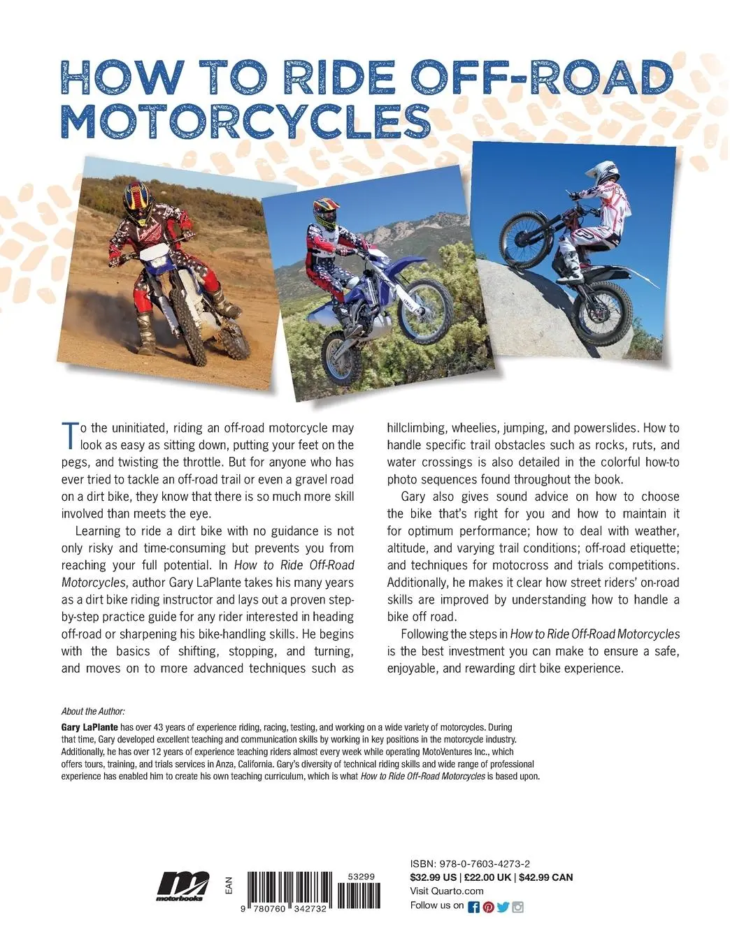 Rückseite: 9780760342732 | How to Ride Off-Road Motorcycles | Gary Laplante | Taschenbuch | 2012