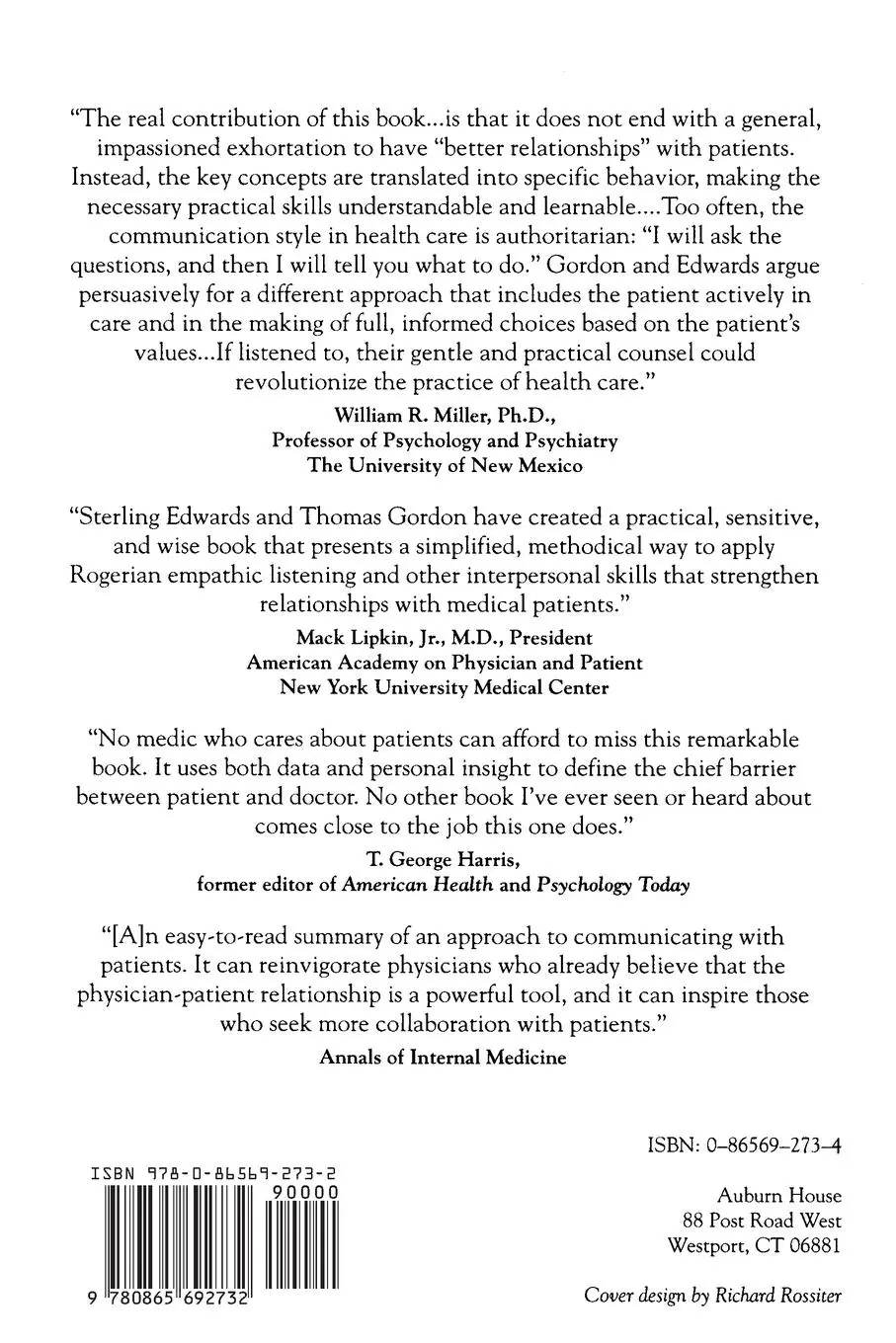 Rückseite: 9780865692732 | Making the Patient Your Partner | W. Edwards | Taschenbuch | Englisch