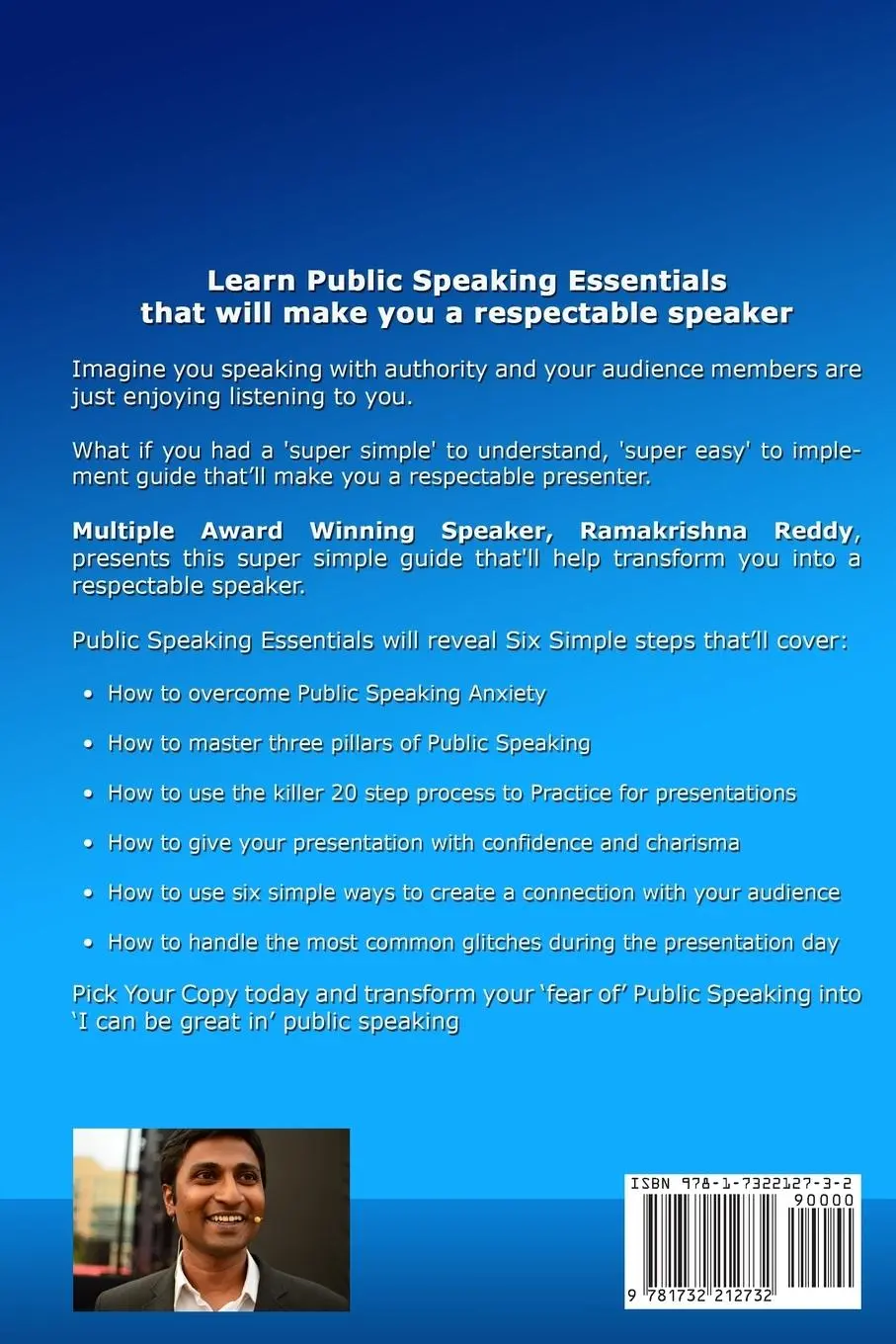 Rückseite: 9781732212732 | Public Speaking Essentials | Six Steps to Sizzle on Stage | Reddy