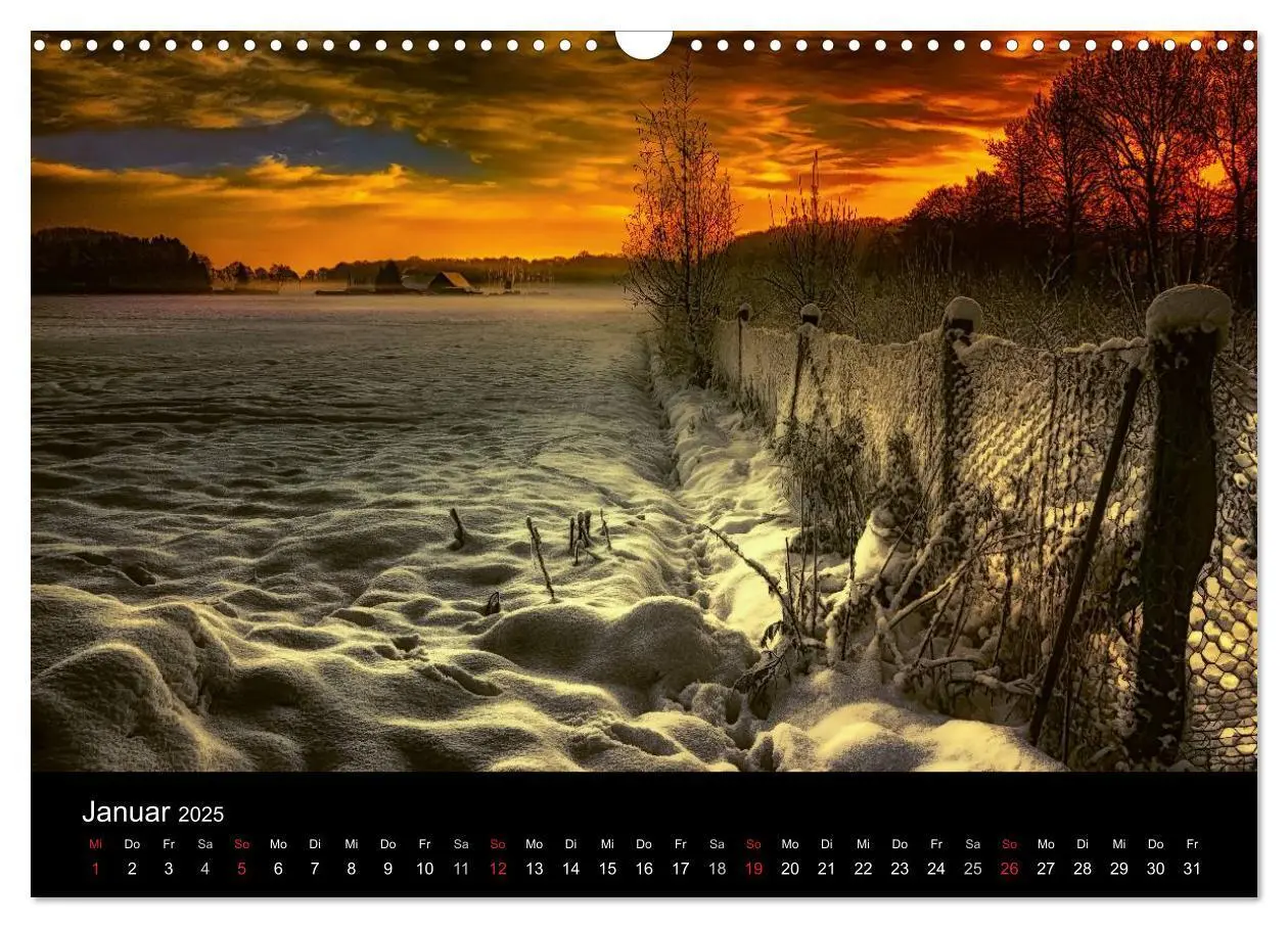 Bild: 9783435702732 | Die Farben des Niederrheins (Wandkalender 2025 DIN A3 quer),...