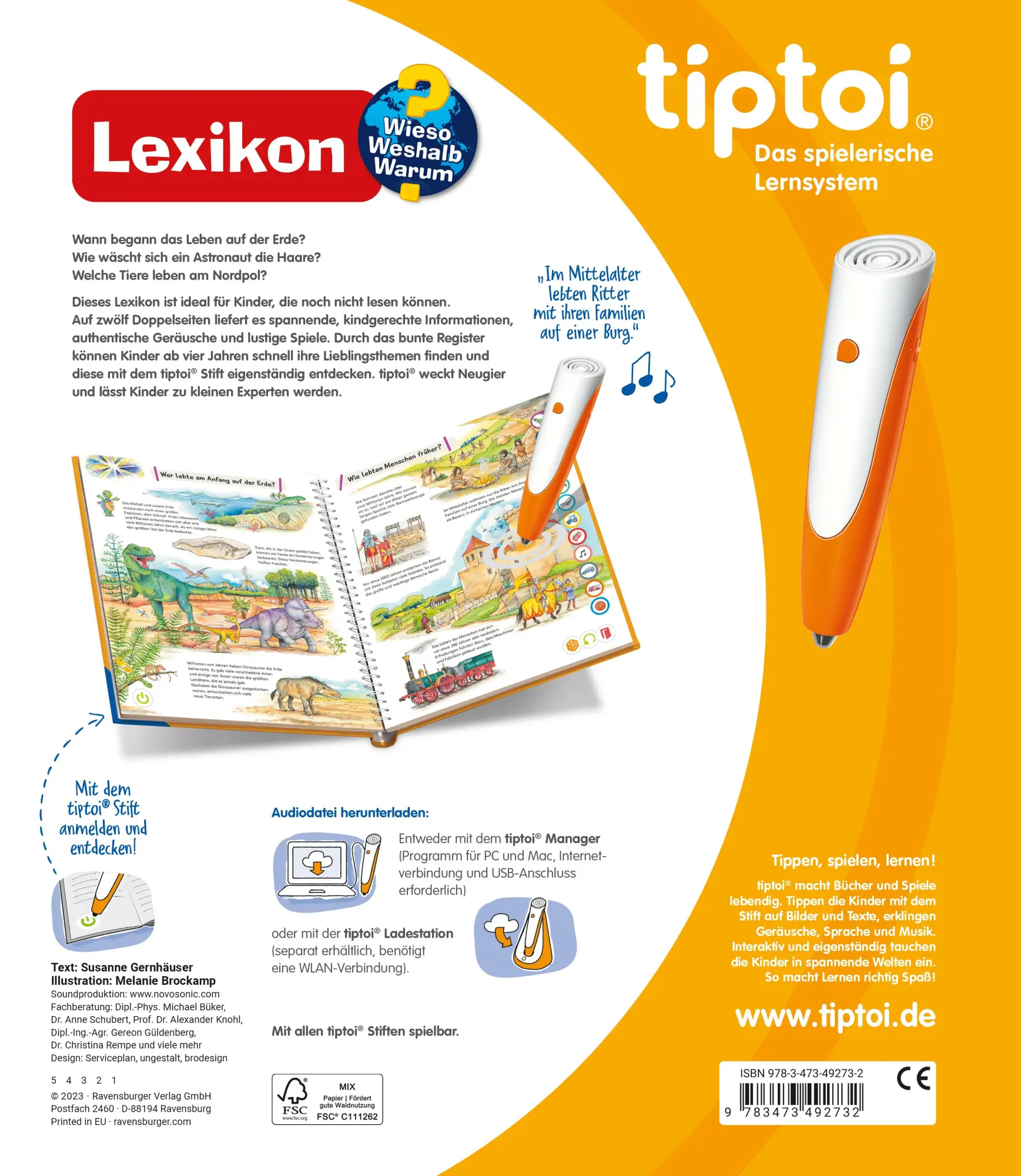 Rückseite: 9783473492732 | tiptoi® Wieso? Weshalb? Warum? - Lexikon | Susanne Gernhäuser | Buch