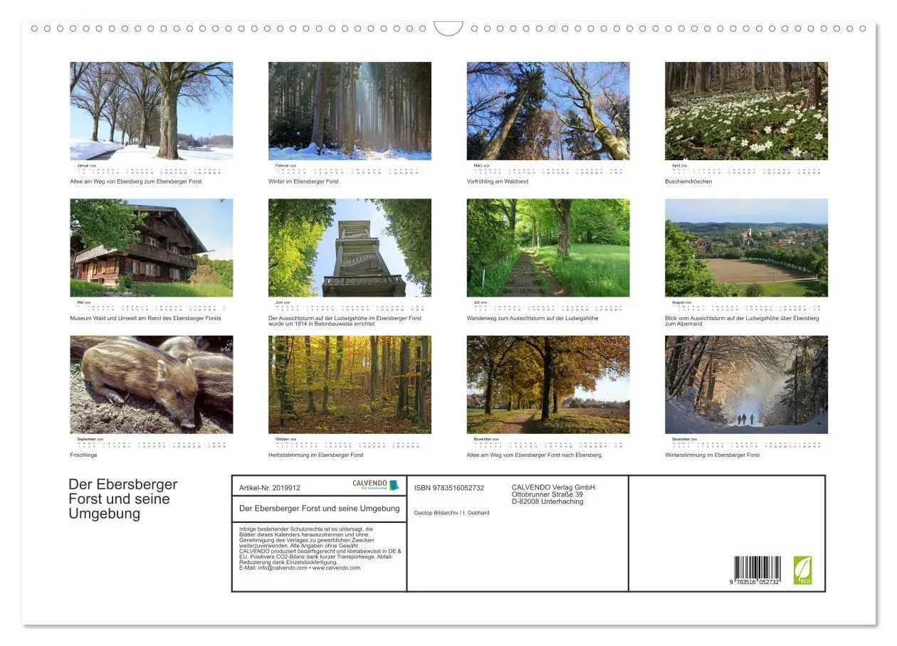 Bild: 9783516052732 | Der Ebersberger Forst und seine Umgebung (Wandkalender 2026 DIN A2...