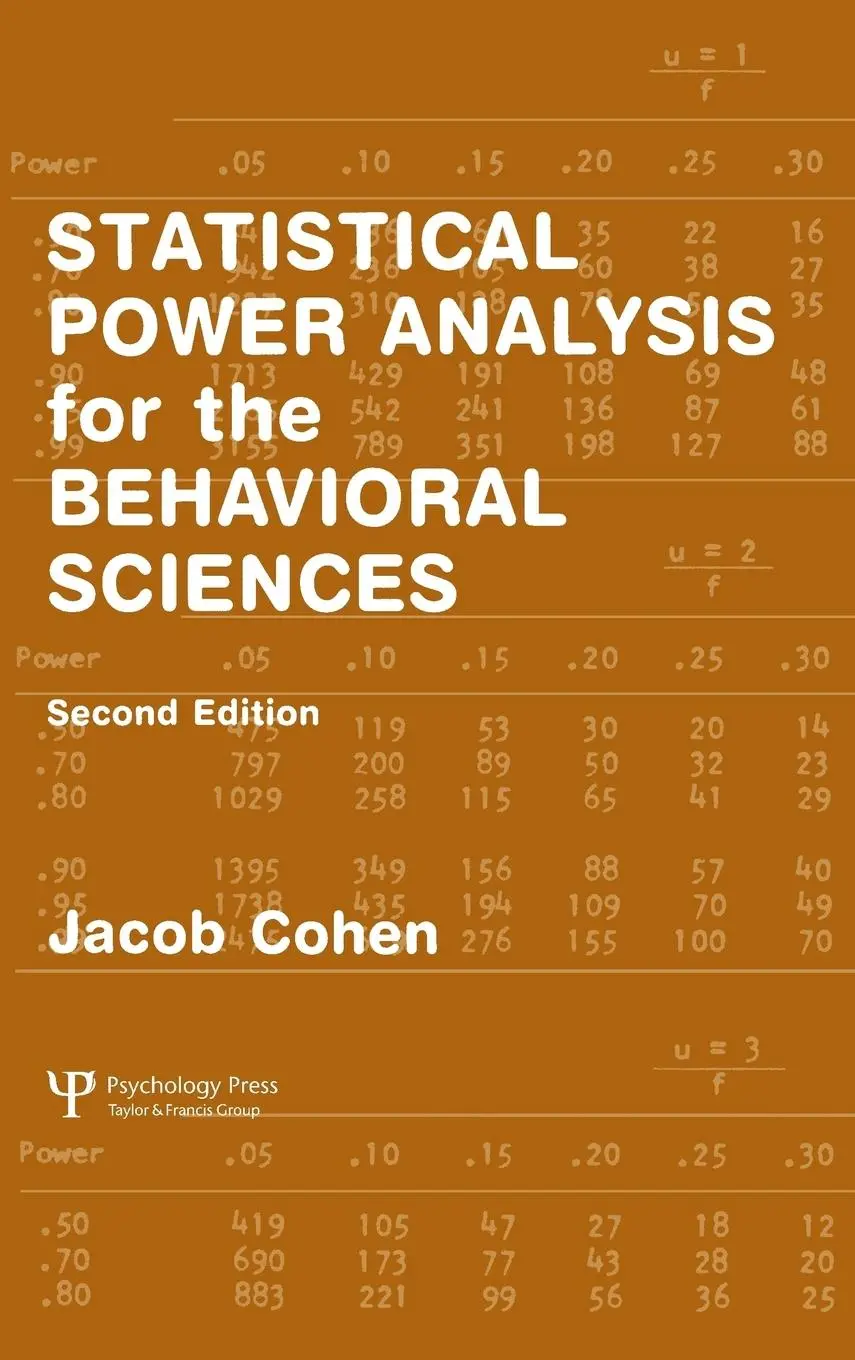 Cover: 9780805802832 | Statistical Power Analysis for the Behavioral Sciences | Jacob Cohen