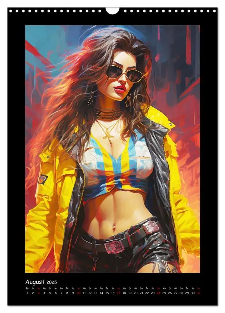 Bild: 9783435862832 | Cyberpunk. Futuristische Heldinnen (Wandkalender 2025 DIN A3 hoch),...