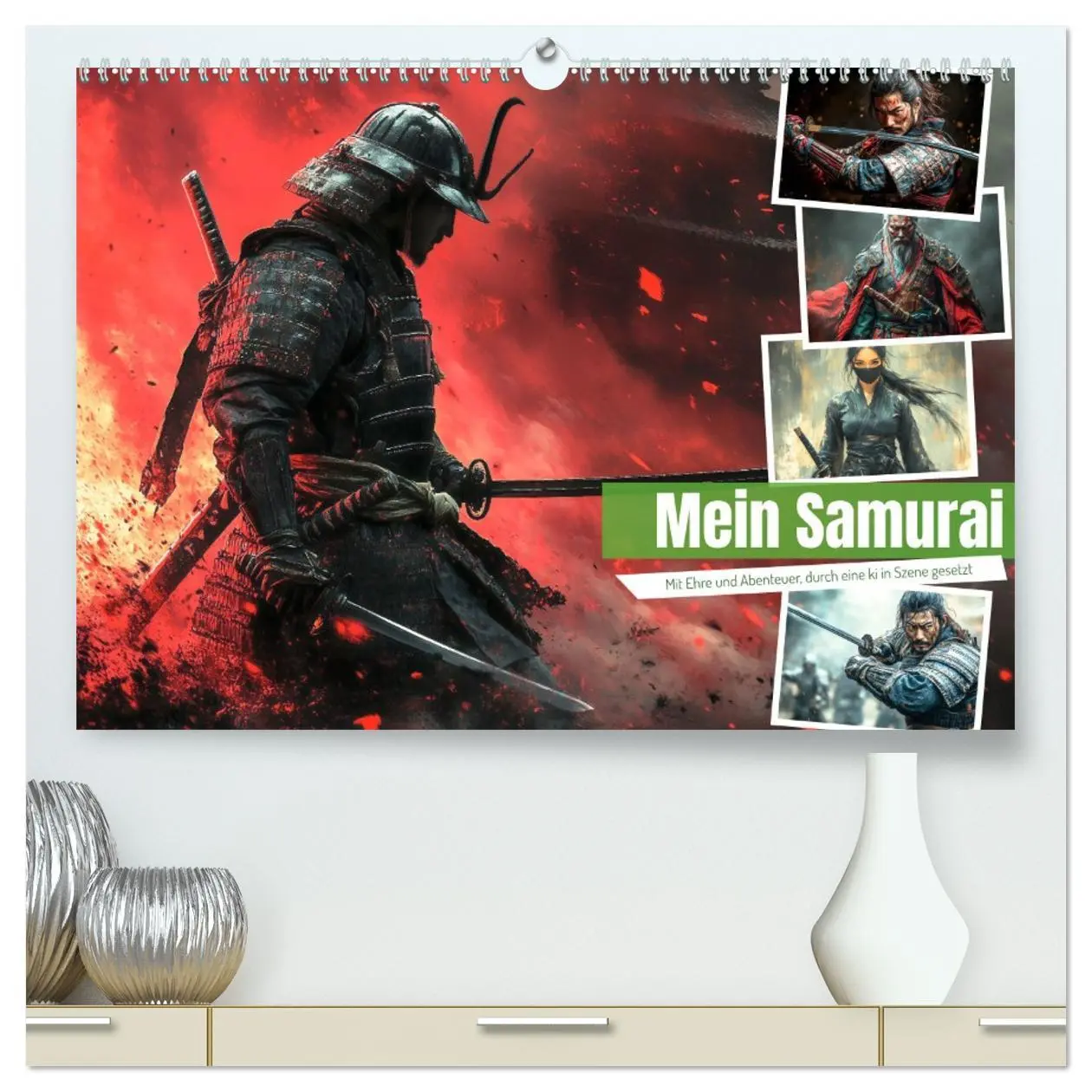 Cover: 9783457332832 | Mein Samurai (hochwertiger Premium Wandkalender 2026 DIN A2 quer),...