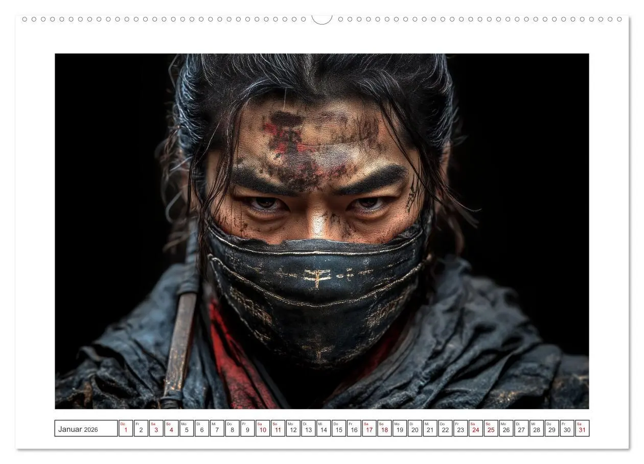 Bild: 9783457332832 | Mein Samurai (hochwertiger Premium Wandkalender 2026 DIN A2 quer),...