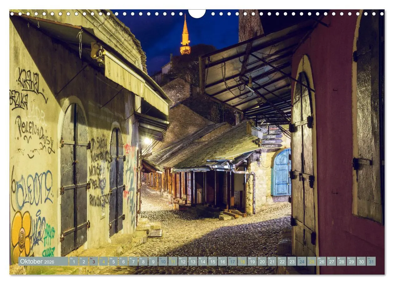 Bild: 9783457402832 | Die Altstadt von Mostar (Wandkalender 2026 DIN A3 quer), CALVENDO...