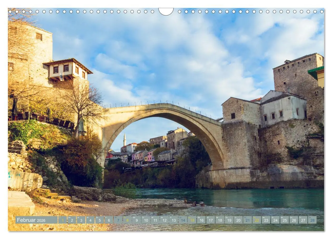 Bild: 9783457402832 | Die Altstadt von Mostar (Wandkalender 2026 DIN A3 quer), CALVENDO...