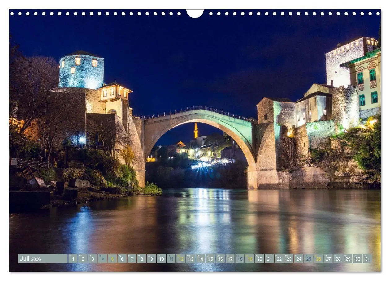 Bild: 9783457402832 | Die Altstadt von Mostar (Wandkalender 2026 DIN A3 quer), CALVENDO...