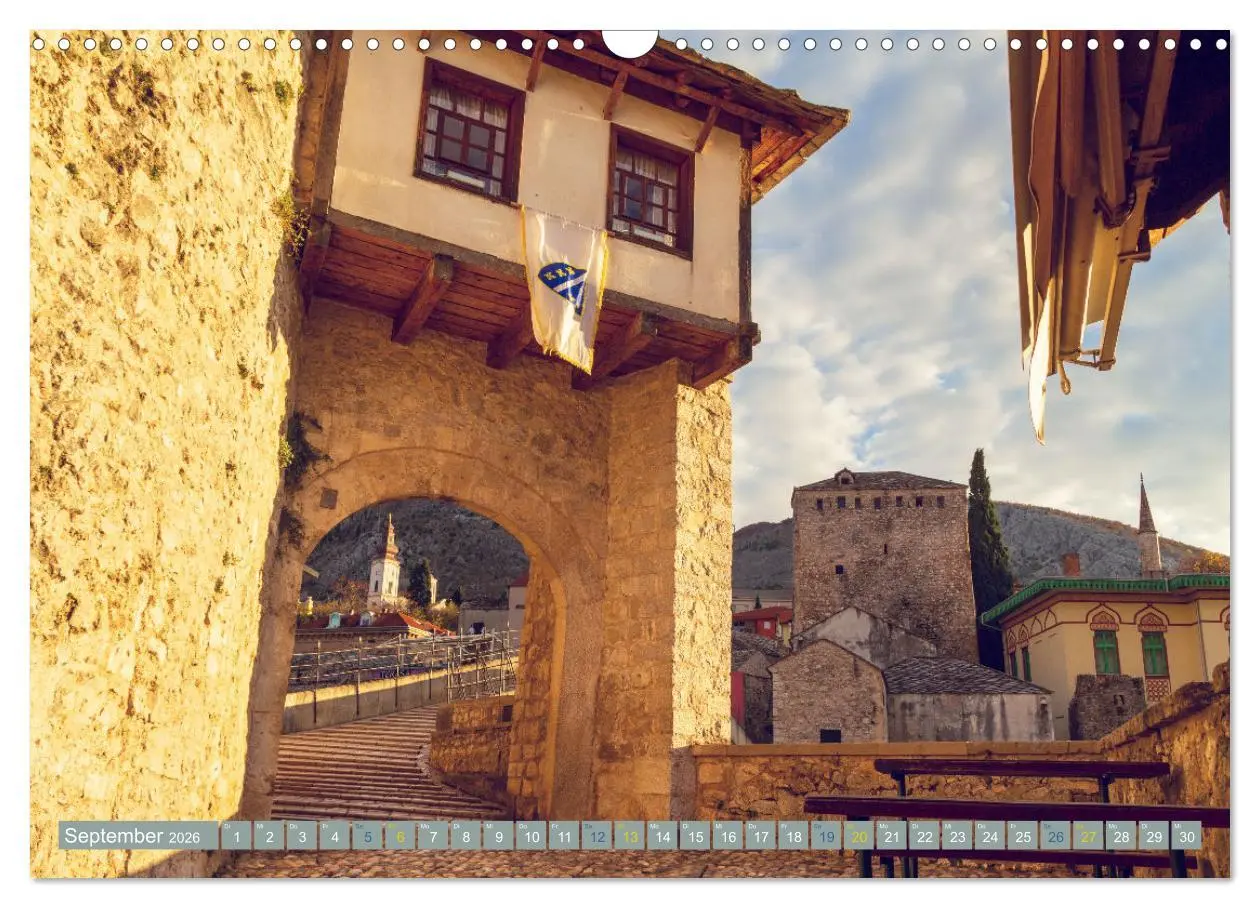 Bild: 9783457402832 | Die Altstadt von Mostar (Wandkalender 2026 DIN A3 quer), CALVENDO...