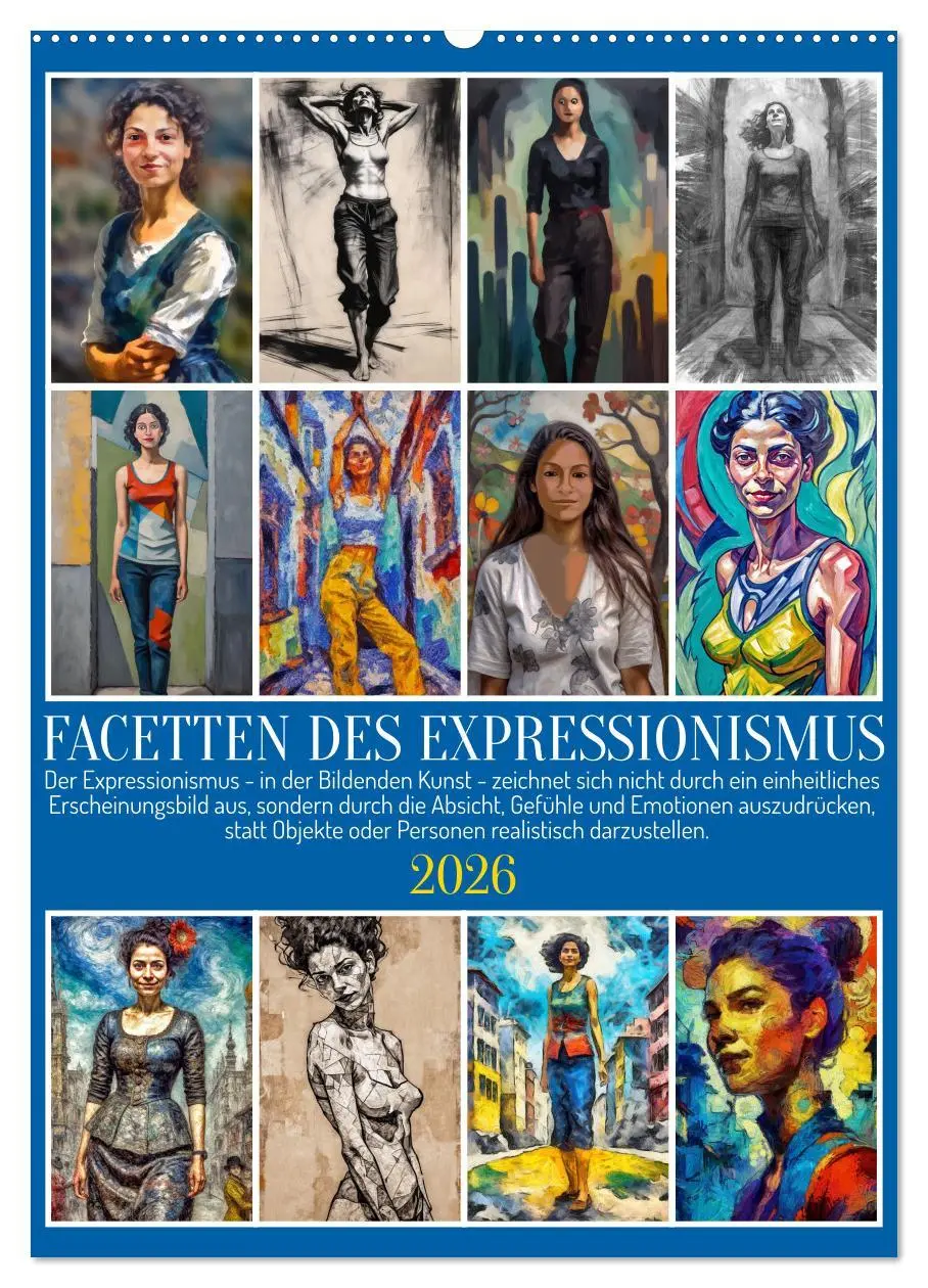 Cover: 9783516592832 | Facetten des Expressionismus (Wandkalender 2026 DIN A2 hoch),...