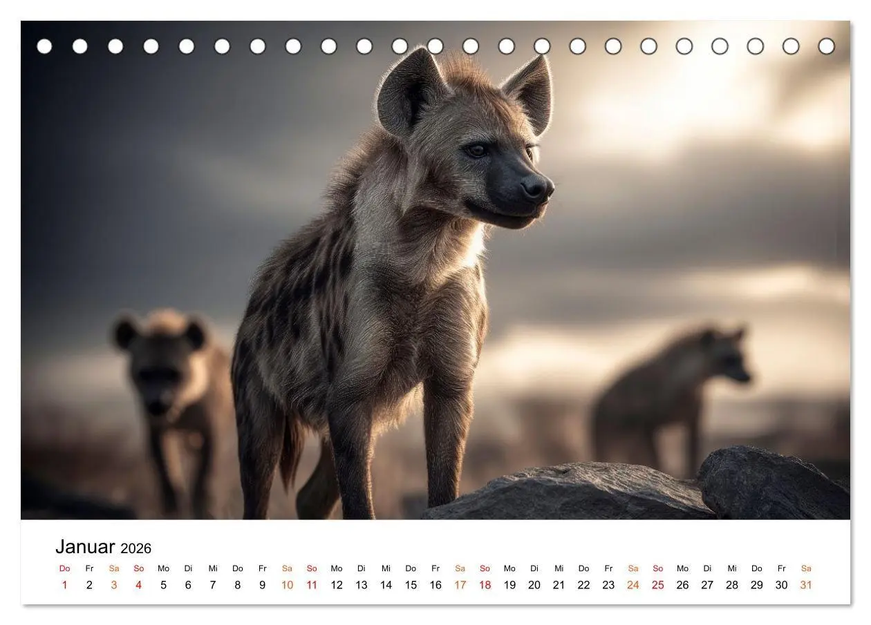 Bild: 9783516732832 | Hyänen - Afrikas geheimnisvolle Jäger (Tischkalender 2026 DIN A5...