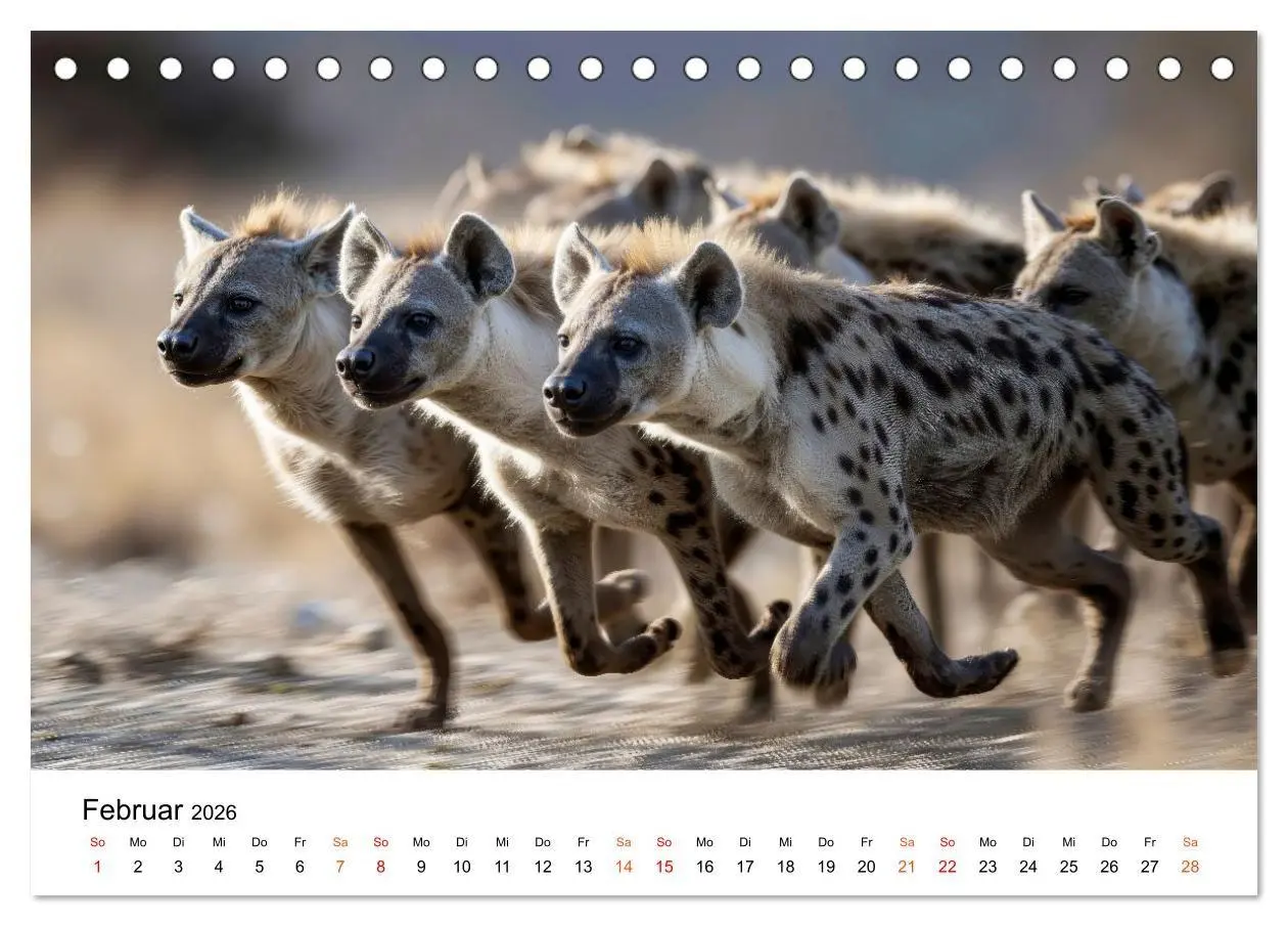 Bild: 9783516732832 | Hyänen - Afrikas geheimnisvolle Jäger (Tischkalender 2026 DIN A5...