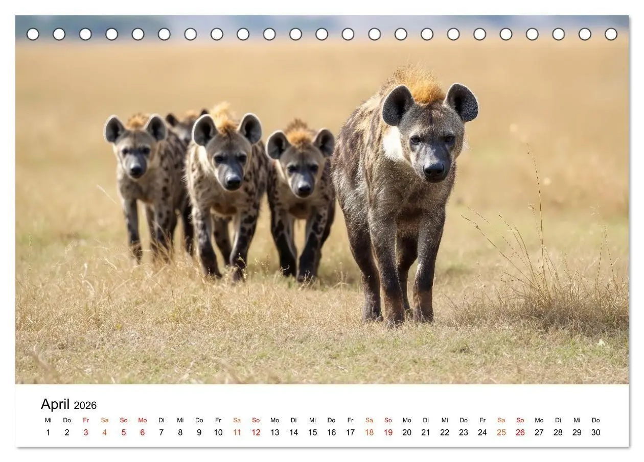 Bild: 9783516732832 | Hyänen - Afrikas geheimnisvolle Jäger (Tischkalender 2026 DIN A5...