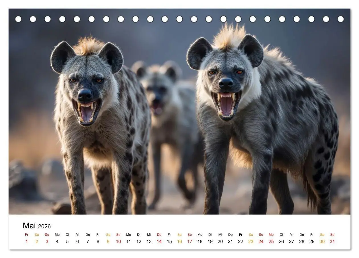 Bild: 9783516732832 | Hyänen - Afrikas geheimnisvolle Jäger (Tischkalender 2026 DIN A5...