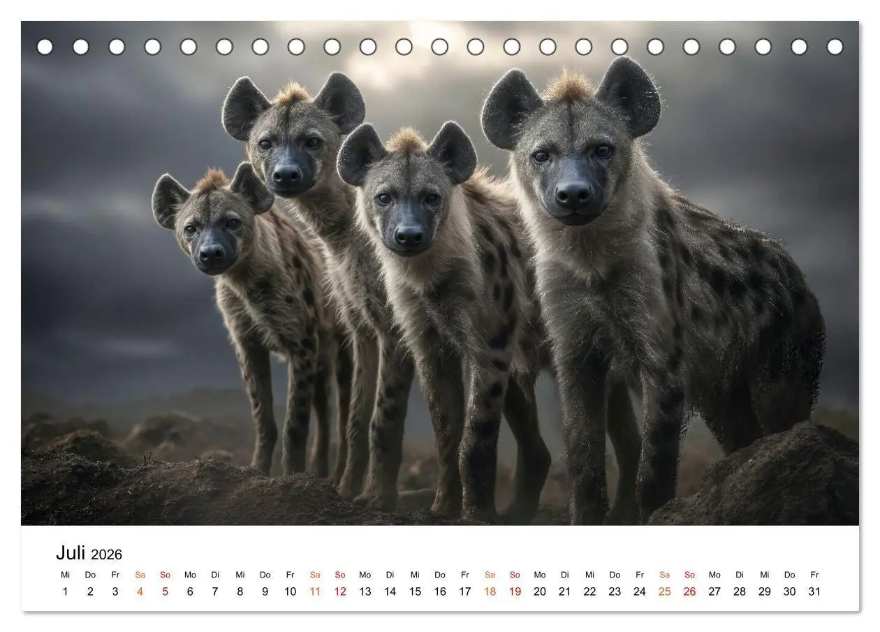 Bild: 9783516732832 | Hyänen - Afrikas geheimnisvolle Jäger (Tischkalender 2026 DIN A5...