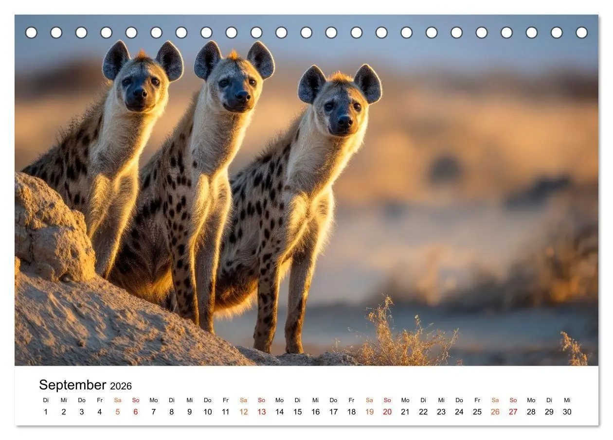 Bild: 9783516732832 | Hyänen - Afrikas geheimnisvolle Jäger (Tischkalender 2026 DIN A5...