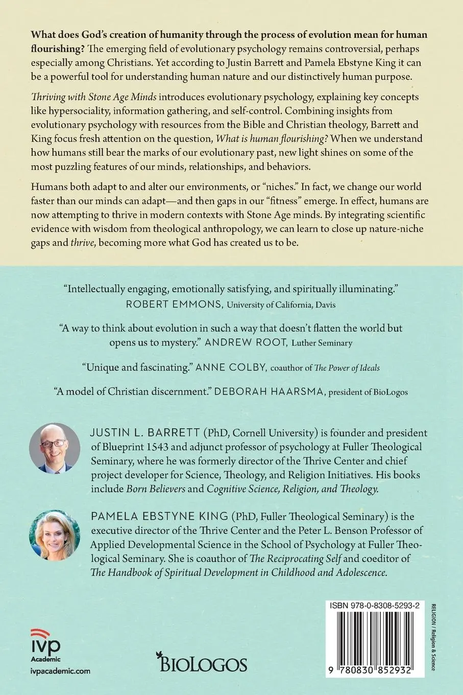Rückseite: 9780830852932 | Thriving with Stone Age Minds | Justin L. Barrett | Taschenbuch | 2021