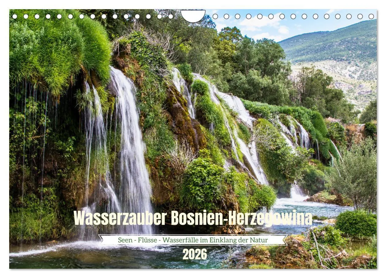 Cover: 9783457322932 | Wasserzauber Bosnien-Herzegowina (Wandkalender 2026 DIN A4 quer),...