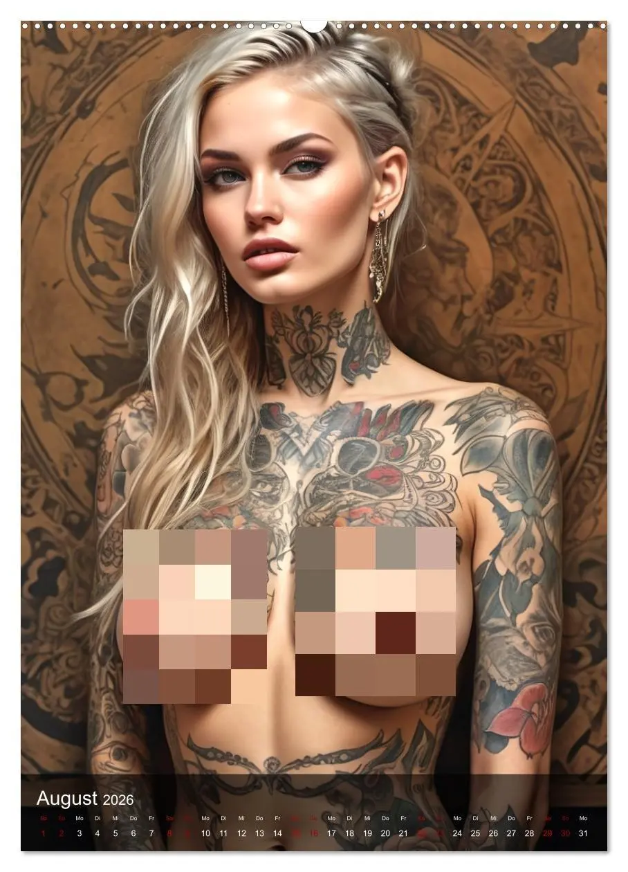 Bild: 9783516272932 | Tattoo Queens (Wandkalender 2026 DIN A2 hoch), CALVENDO Monatskalender