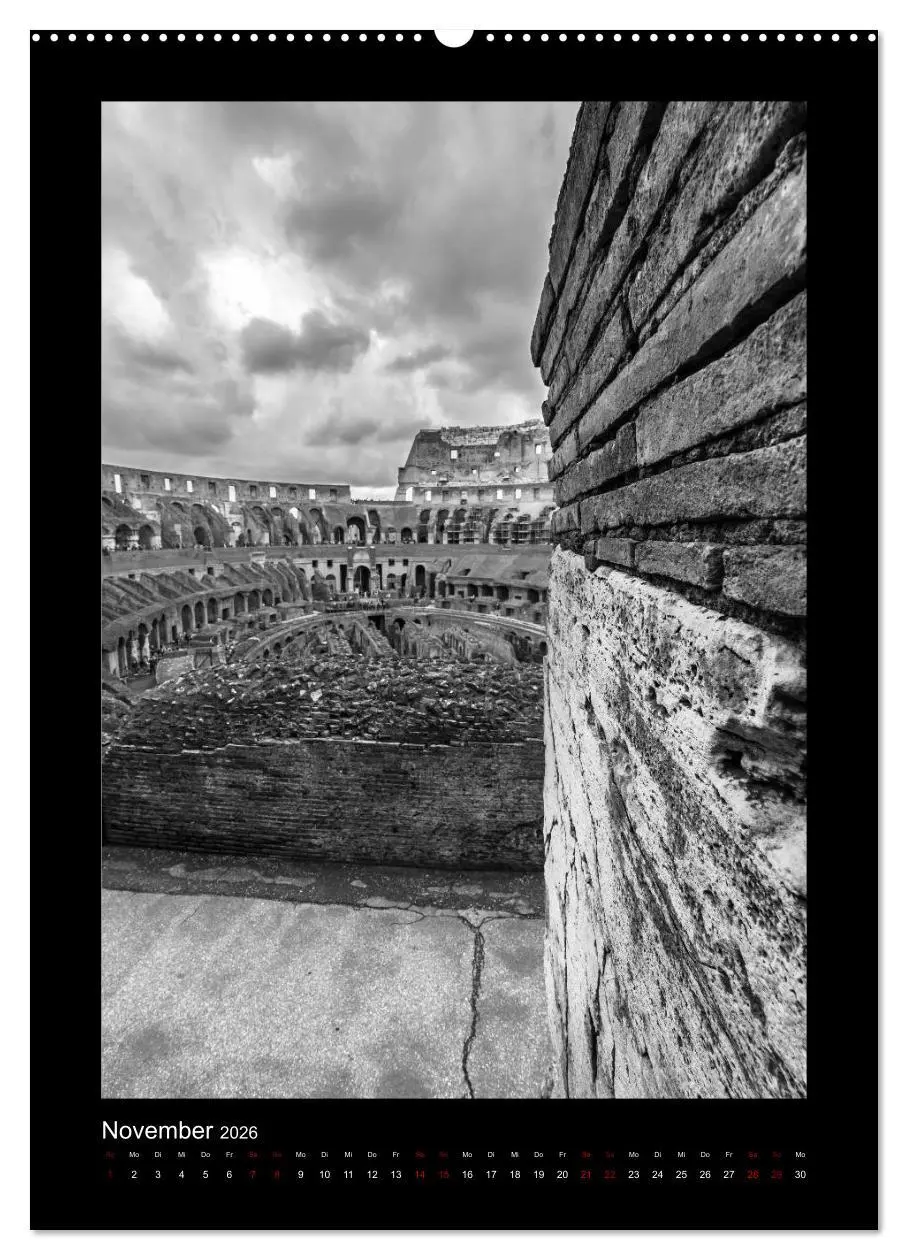 Bild: 9783516412932 | Monochrome Einblicke Rom (hochwertiger Premium Wandkalender 2026...