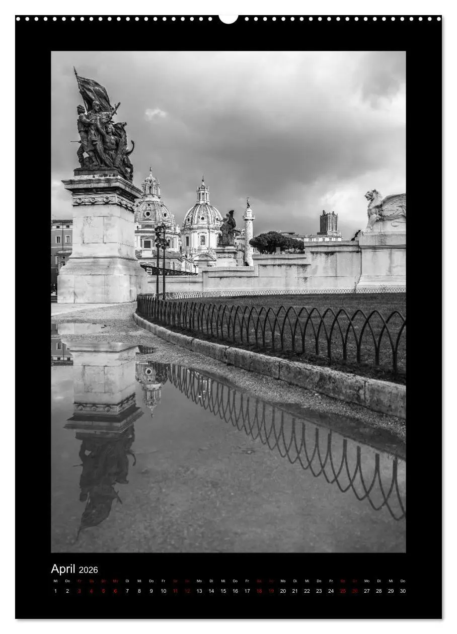 Bild: 9783516412932 | Monochrome Einblicke Rom (hochwertiger Premium Wandkalender 2026...