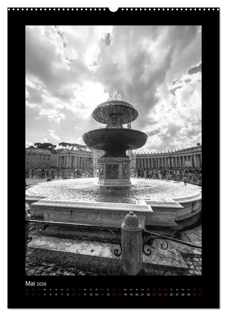Bild: 9783516412932 | Monochrome Einblicke Rom (hochwertiger Premium Wandkalender 2026...