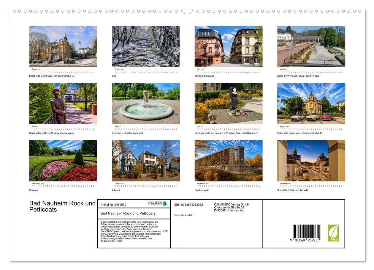 Bild: 9783594252932 | Bad Nauheim Rock und Petticoats (hochwertiger Premium Wandkalender...