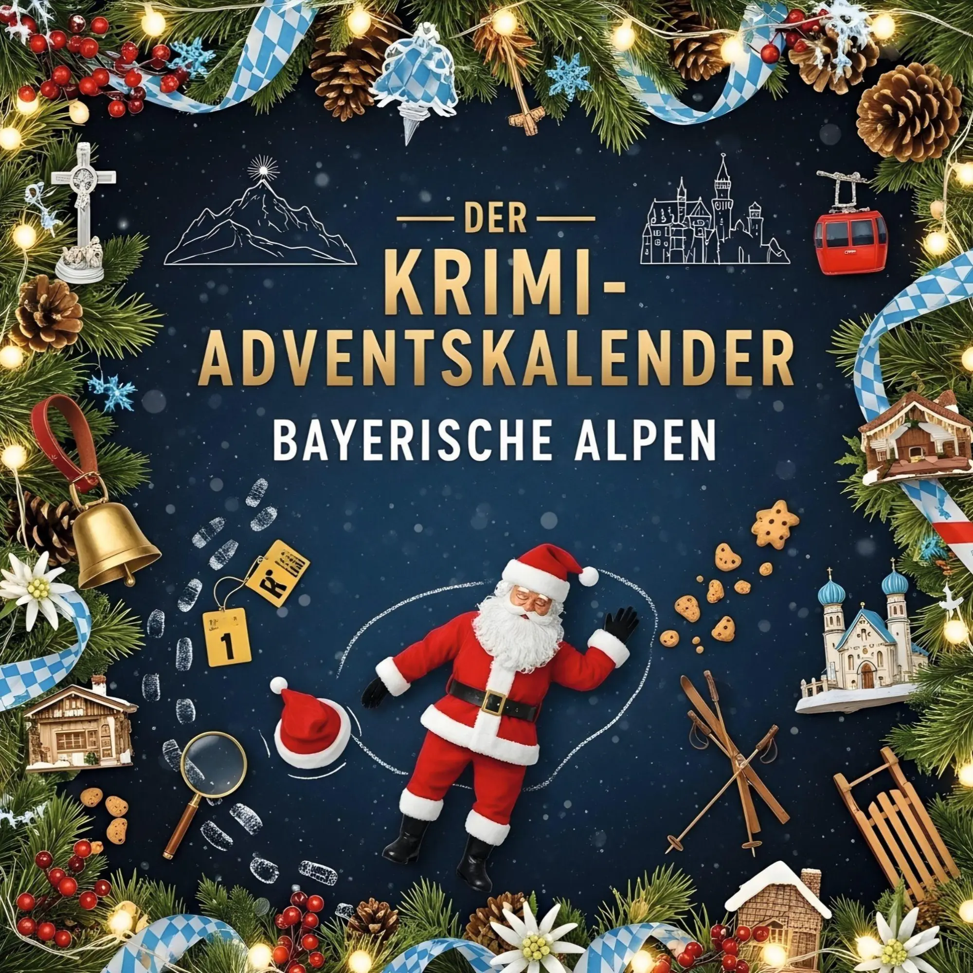 Cover: 9783695302932 | Der Krimi-Adventskalender Bayerische Alpen | Zoe Peters | Taschenbuch