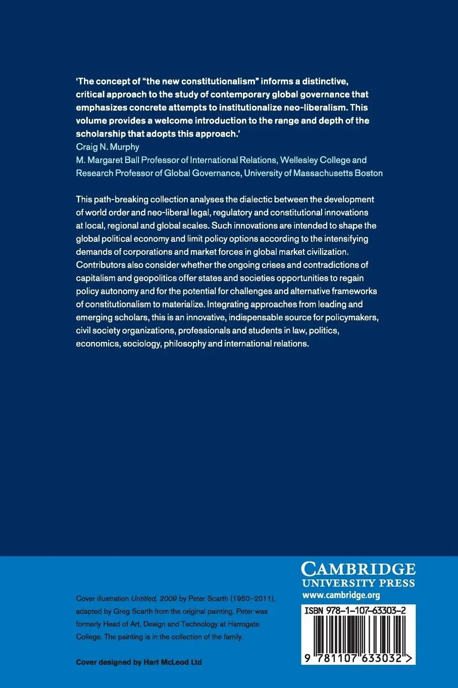 Rückseite: 9781107633032 | New Constitutionalism and World Order | Stephen Gill (u. a.) | Buch