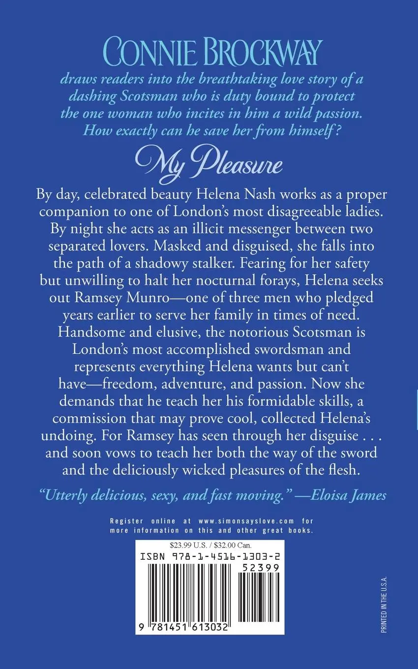 Rückseite: 9781451613032 | My Pleasure | Connie Brockway | Taschenbuch | Kartoniert / Broschiert