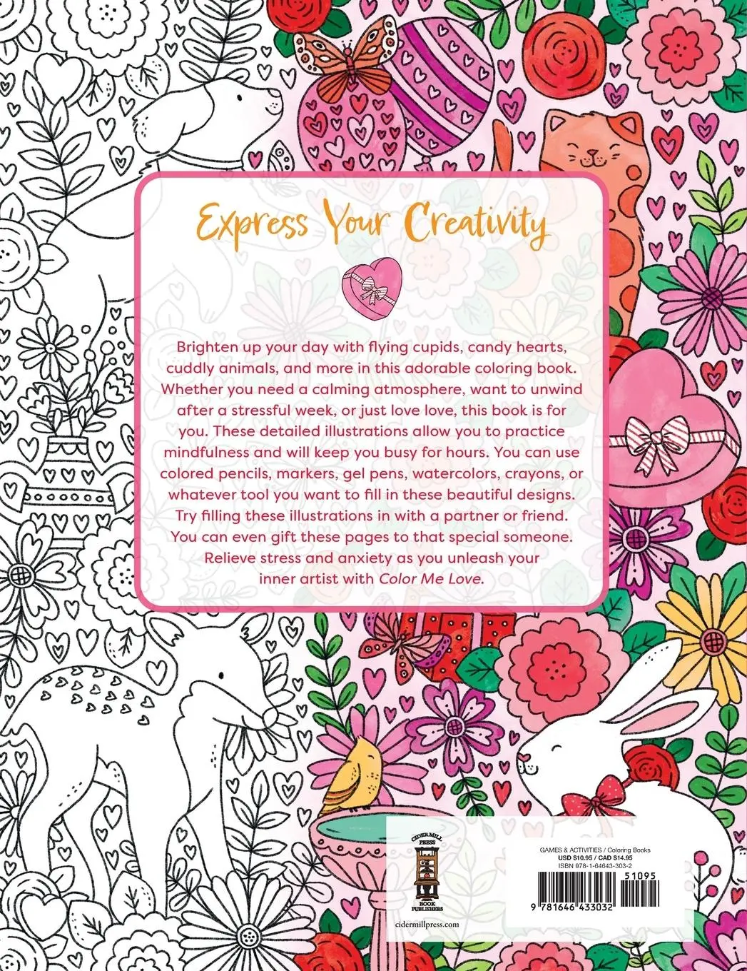 Rückseite: 9781646433032 | Color Me Love Softcover | Cider Mill Press | Taschenbuch | Englisch