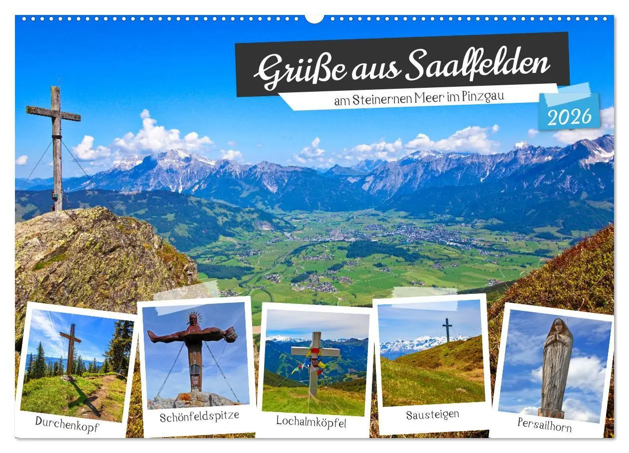 Cover: 9783457453032 | Grüße aus Saalfelden (Wandkalender 2026 DIN A2 quer), CALVENDO...