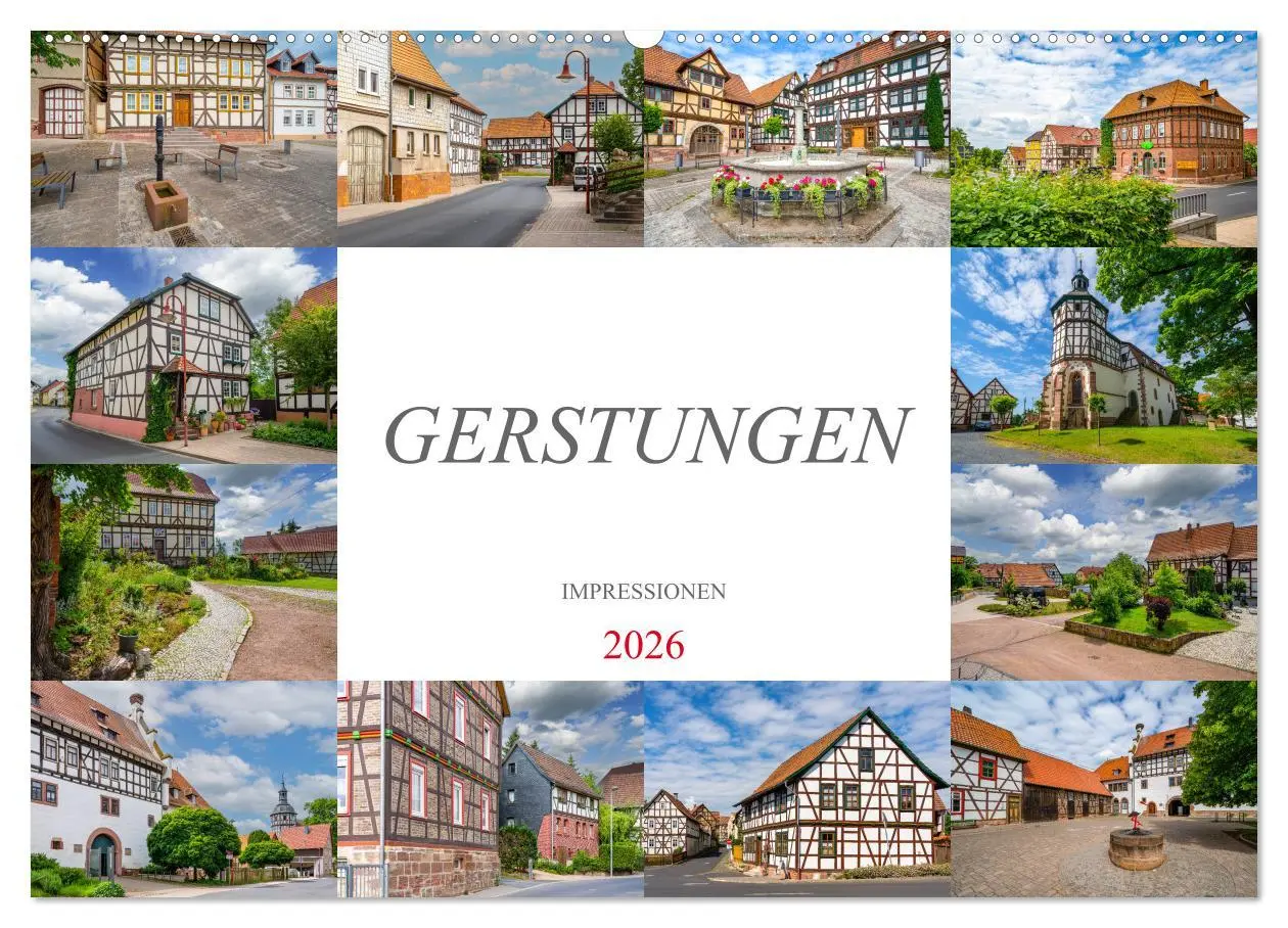 Cover: 9783457523032 | Gerstungen Impressionen (Wandkalender 2026 DIN A2 quer), CALVENDO...