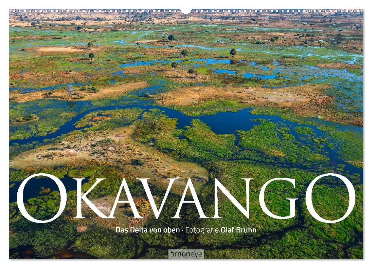 Cover: 9783516093032 | Okavango - Das Delta von oben (Wandkalender 2026 DIN A2 quer),...