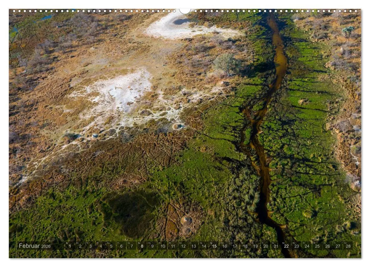 Bild: 9783516093032 | Okavango - Das Delta von oben (Wandkalender 2026 DIN A2 quer),...