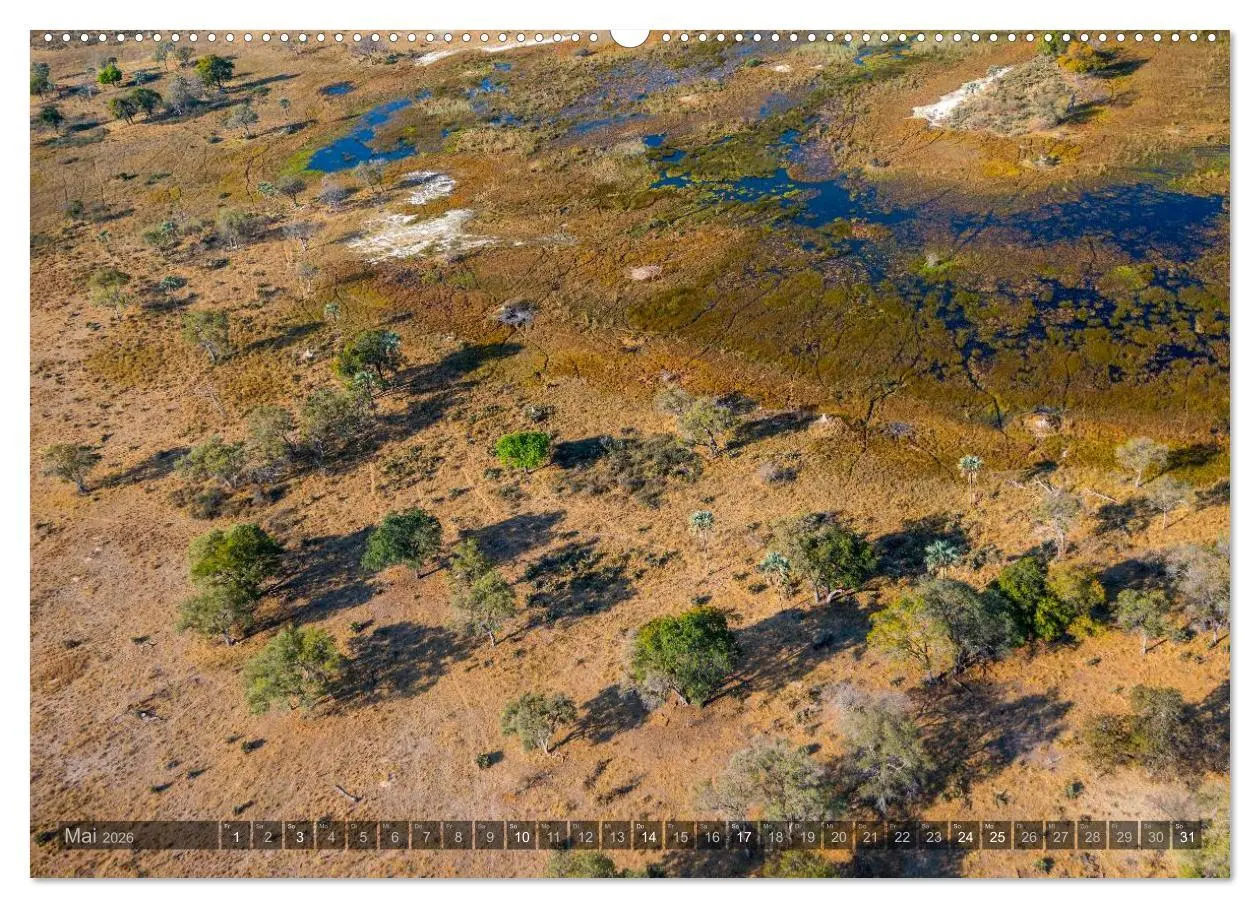 Bild: 9783516093032 | Okavango - Das Delta von oben (Wandkalender 2026 DIN A2 quer),...