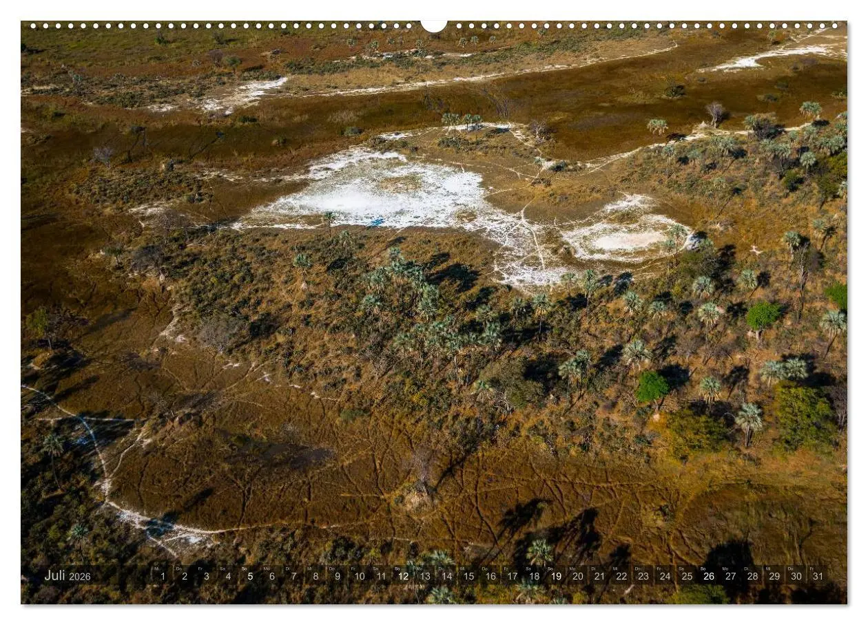 Bild: 9783516093032 | Okavango - Das Delta von oben (Wandkalender 2026 DIN A2 quer),...