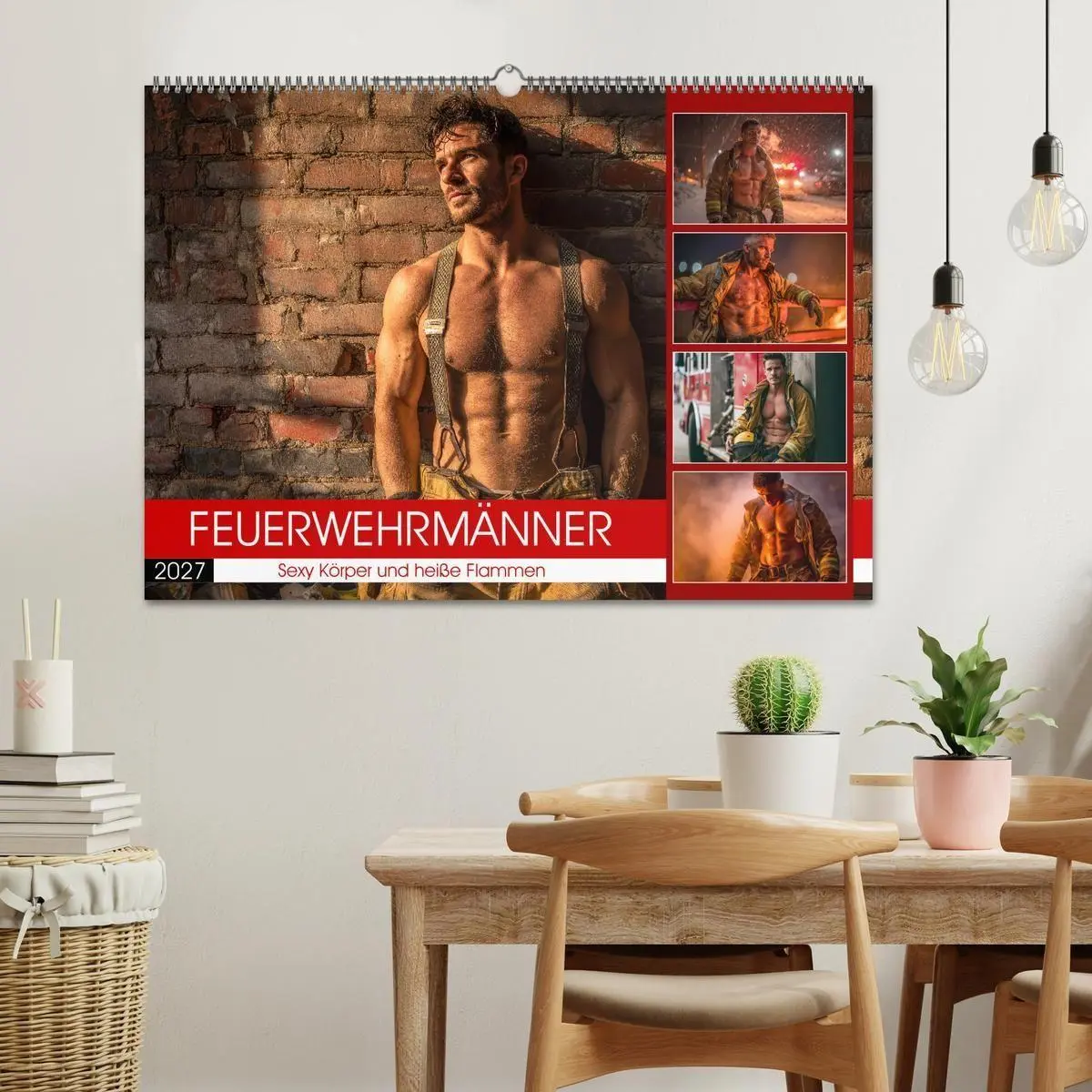 Bild: 9783516923032 | Feuerwehrmänner - Sexy Körper und heiße Flammen (Wandkalender 2027...