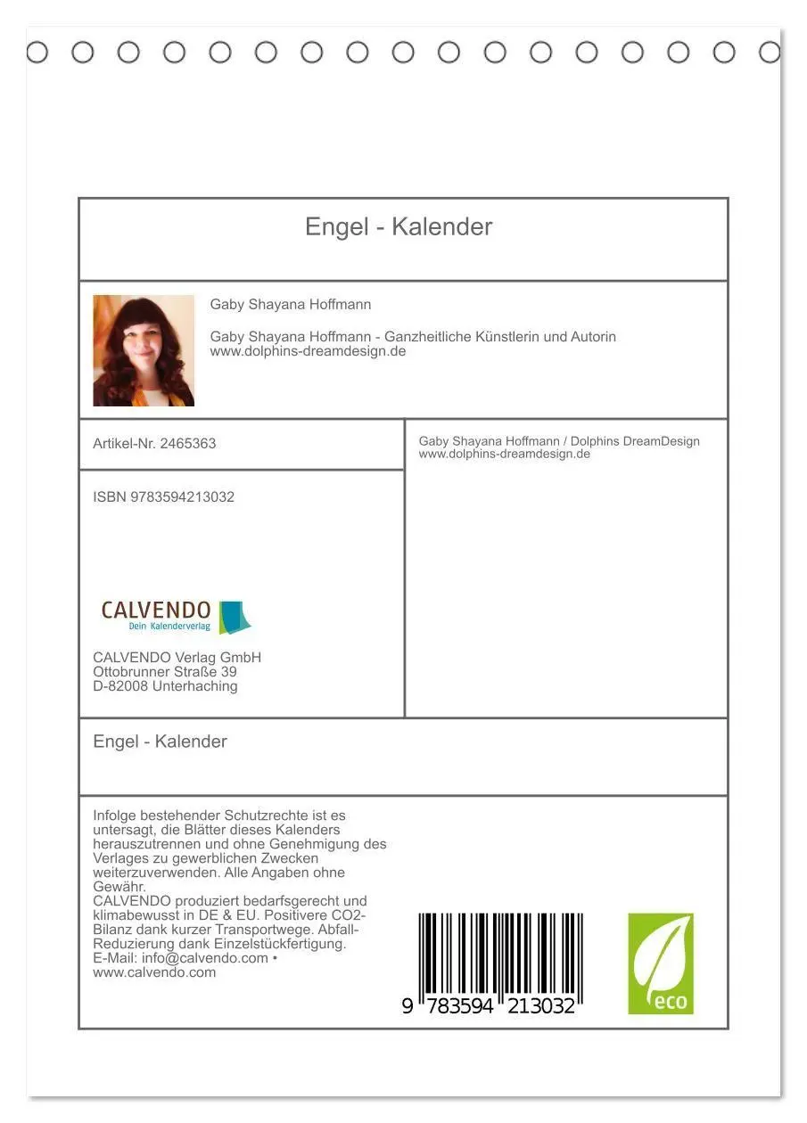 Bild: 9783594213032 | Engel - Kalender (Tischkalender 2027 DIN A5 hoch), CALVENDO...