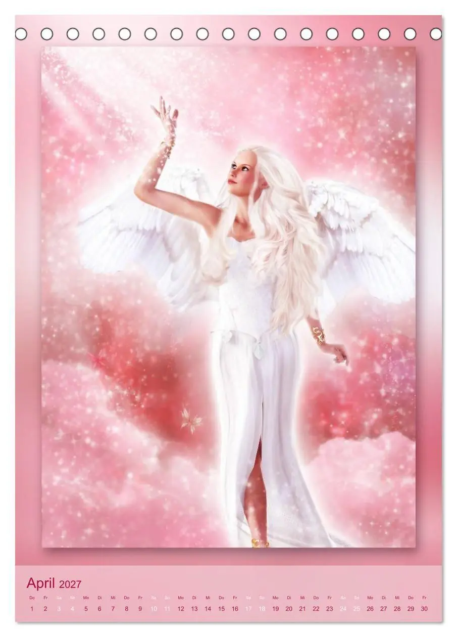 Bild: 9783594213032 | Engel - Kalender (Tischkalender 2027 DIN A5 hoch), CALVENDO...