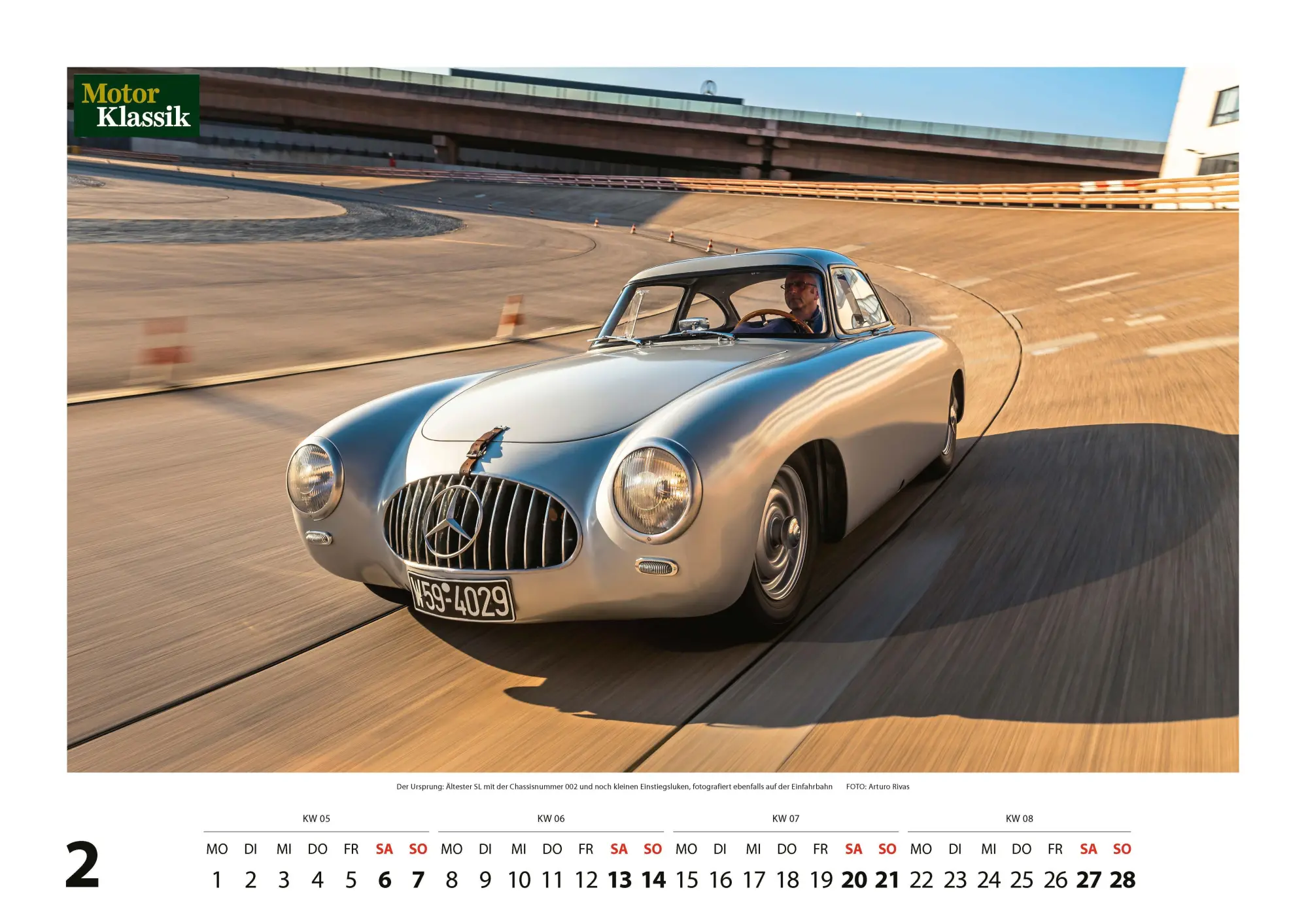 Bild: 9783613323032 | Motor Klassik Kalender 2027 | Faszination Mercedes SL | Kalender