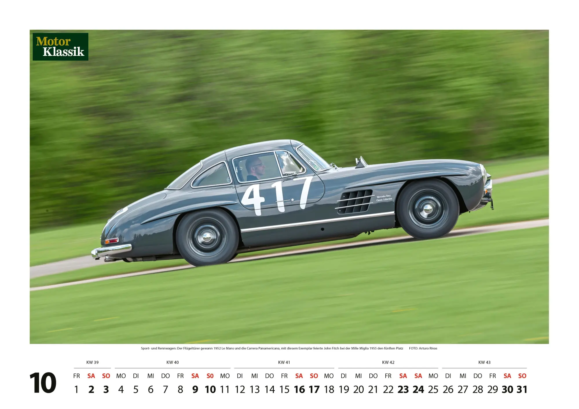 Bild: 9783613323032 | Motor Klassik Kalender 2027 | Faszination Mercedes SL | Kalender