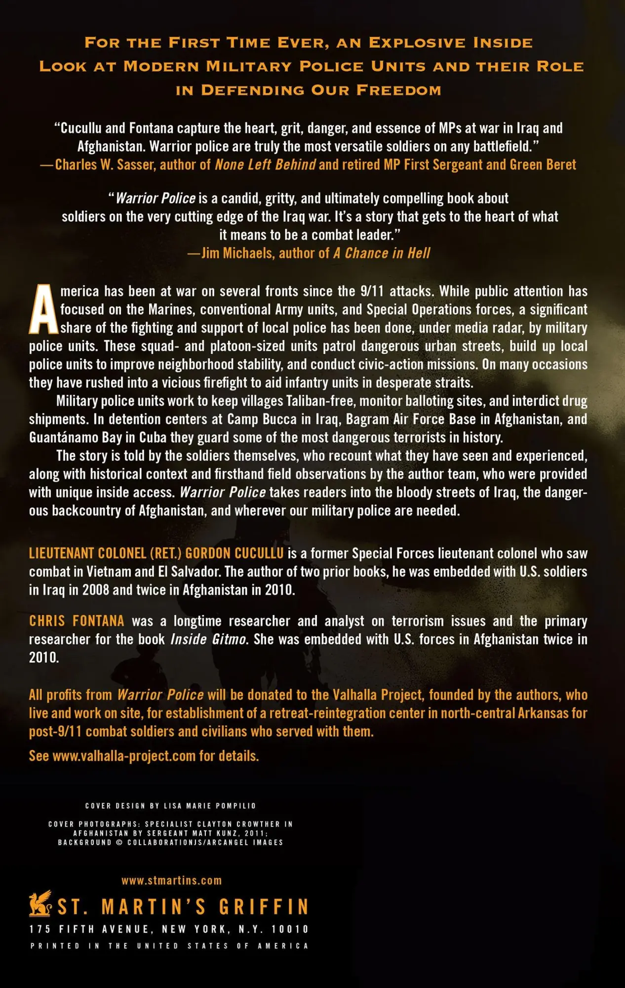 Rückseite: 9781250013132 | Warrior Police | Gordon Cucullu | Taschenbuch | Englisch | 2012
